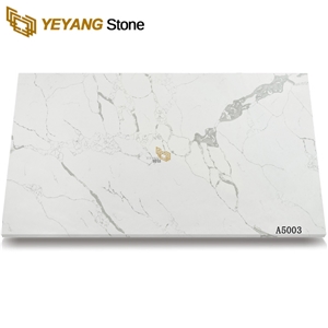 Polished Gray Vein with White Bottom Quartz Slabs