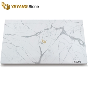 Polished Gray Vein with White Bottom Quartz Slabs