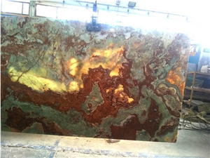 Multi Green Onyx Slabs
