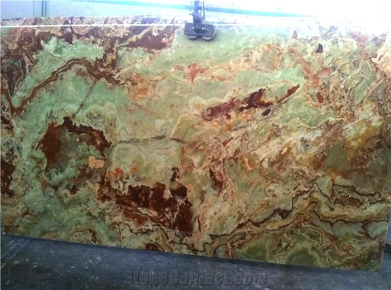 Multi Green Onyx Slabs