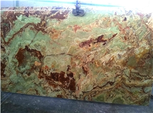 Multi Green Onyx Slabs