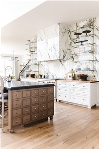 Calacatta Capri Marble,Black Soapstone Kitchen Top