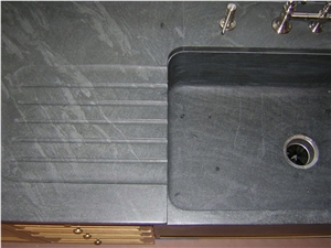 Pietra Del Cardoso Soapstone Countertop, Farmhouse