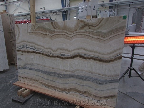 Blue Honey Vein Onyx Slabs
