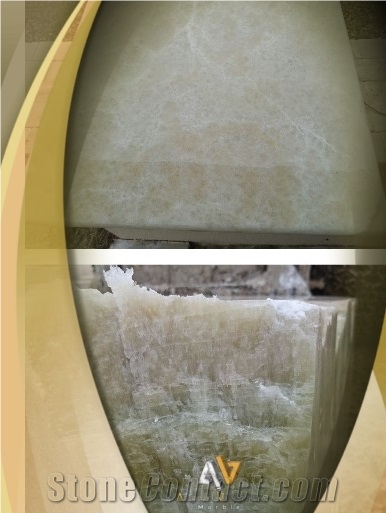Green White Onyx Blocks