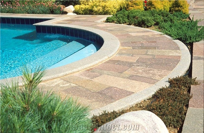 Porfido Trentino Pool Coping, Pool Pavers