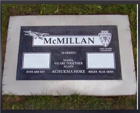 Granite Slant Grave Stone