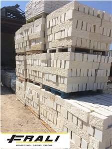 White Limestone Split Wall Stone