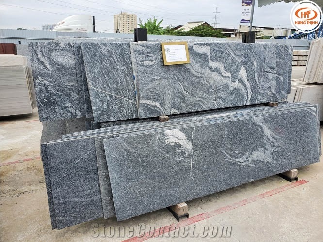 Granite Stone Dht Grey Slabs, Viet Nam Grey Granite