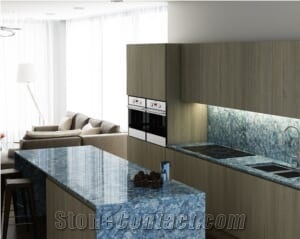 Thunder Blue Quartz Slabs- Bq8786