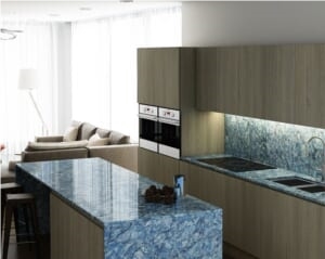 Thunder Blue Quartz Slabs- Bq8786
