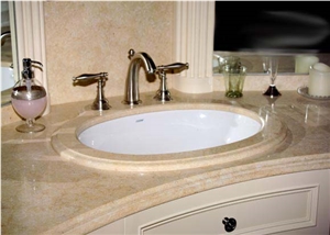 Beige Marble Stone Sink, Wash Basin