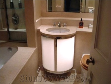 Beige Marble Stone Sink, Wash Basin