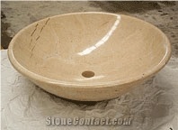 Beige Marble Stone Sink, Wash Basin
