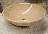 Beige Marble Stone Sink, Wash Basin