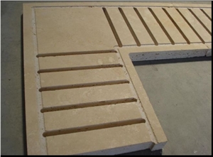 Travertine Pool Coping, Pool Deck Drain, Pool Drain Grates