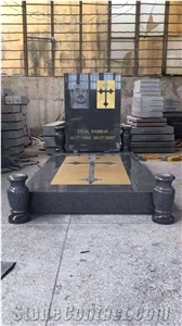 Dark Gray Old G654 American Style Monument Tombstone Dark Gray Old G654 American Style Monument Tombstone