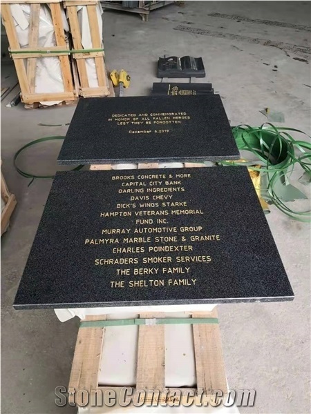 Dark Gray Old G654 American Style Monument Tombstone