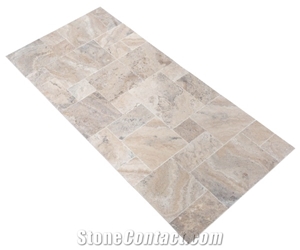 Philly Antique French Pattern Set Travertine Tile