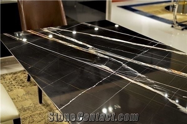 Black Aziza Marble Blocks, Sahara Noir Marble Blocks