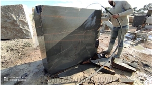 Black Aziza Marble Blocks, Sahara Noir Marble Blocks