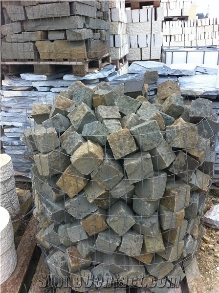 Grey Sandstone Cubes, Cobblestone, Pavers