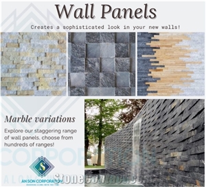 Wall Cladding Panels, Marble Ledge Stone