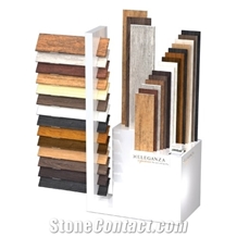 Stone Sample Display Rack In Showroom