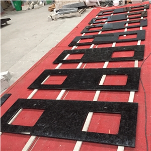 Angola Brown Granite Bathroom Countertop Black