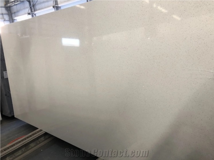 Artificial Crystal Quartz Slab White Countertop