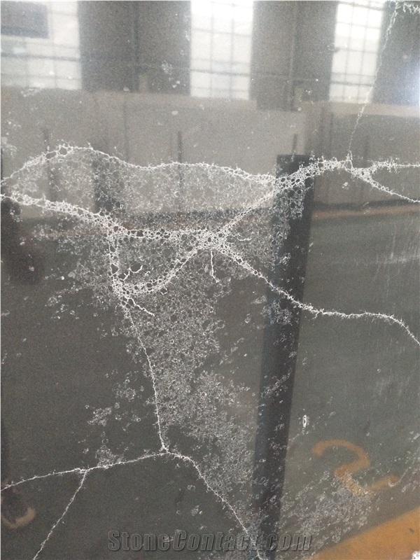 Calacatta Quartz Slabs New Black Stone Cheap