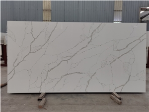 Carrara Fish Belly White Quartz Stone Slabs