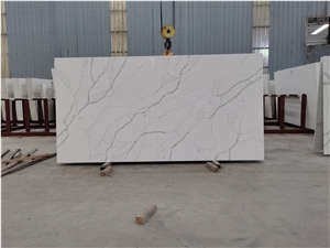 Carrara Fish Belly White Quartz Stone Slabs