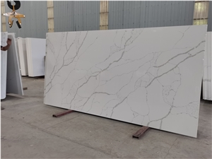Carrara Fish Belly White Quartz Stone Slabs