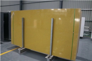 Yellow Quartz Solid Surface Slabs & Tiles