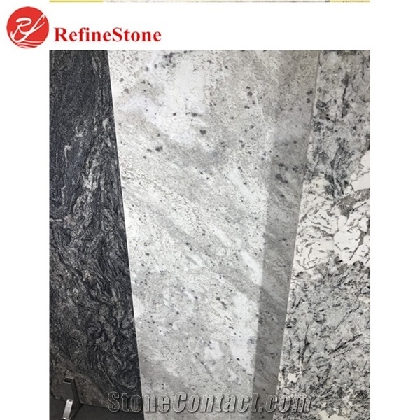 Andromeda White Granite Kitchen Countertop,Island