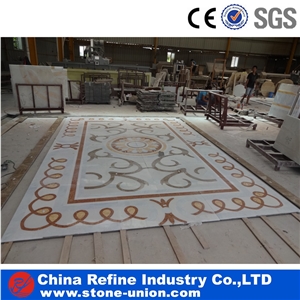 Artist Water Jet Big Medallion Flooring for Hotel