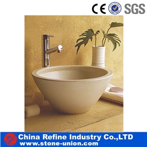 Bathroom Polished Marble Stone Wash Basin Sink