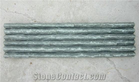 Black and White Quartzite Flat Cultured Stone