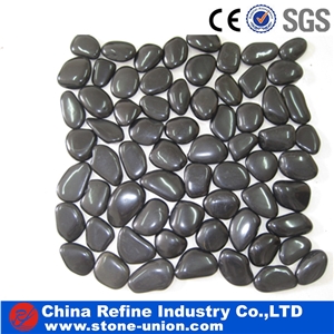 Black Pebble & Gravel Walkway Paving Stone