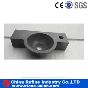 Blue Limestone Honed Round Washing Basin