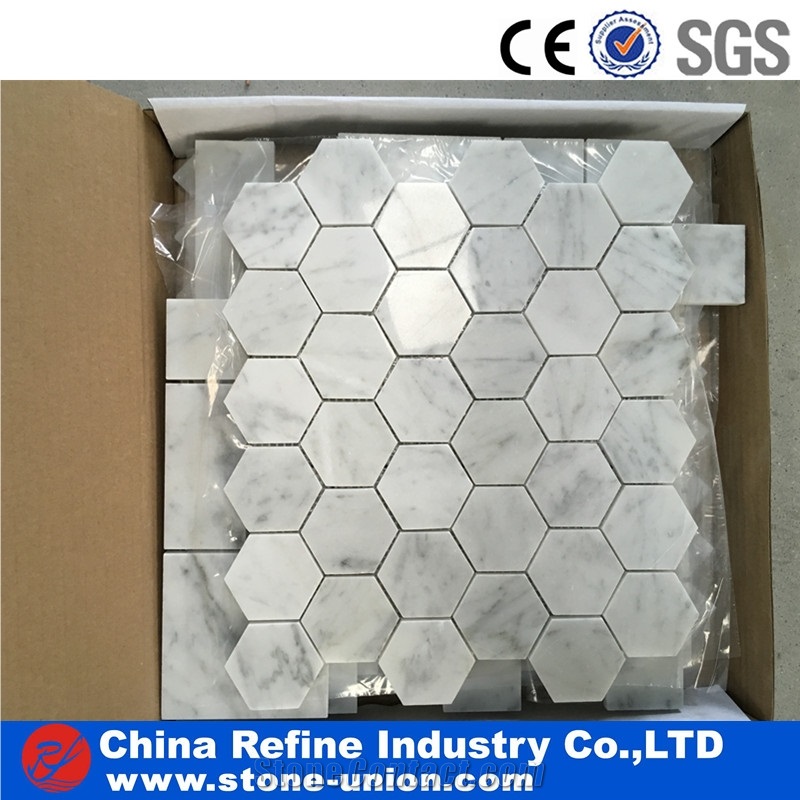 Carrara Lantern Marble Stone Mosaic Tile