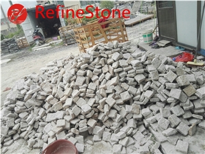 Cheap Beige Tumble Driveway Paving Cube Stone