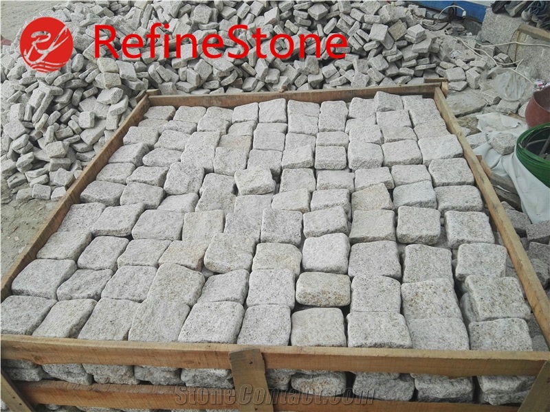 Cheap Beige Tumble Driveway Paving Cube Stone