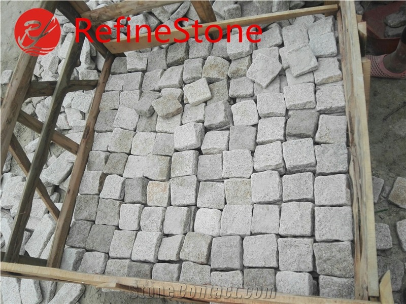 Cheap Beige Tumble Driveway Paving Cube Stone