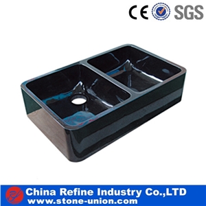 Cheap Black Marble Bathroom Stone Basins