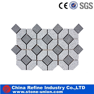 Cheap Driveway Granite Paving Stone on Mesh