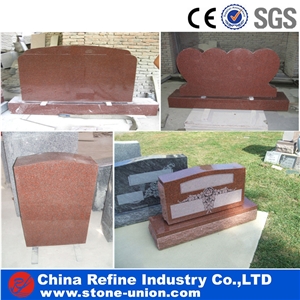 Cheap Red Granite American Monuments & Tombstones