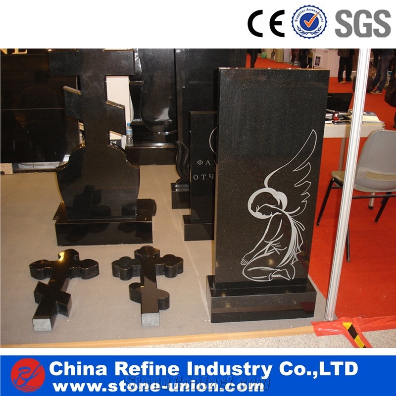 China Absolute Black Granite Monument,Tombstone