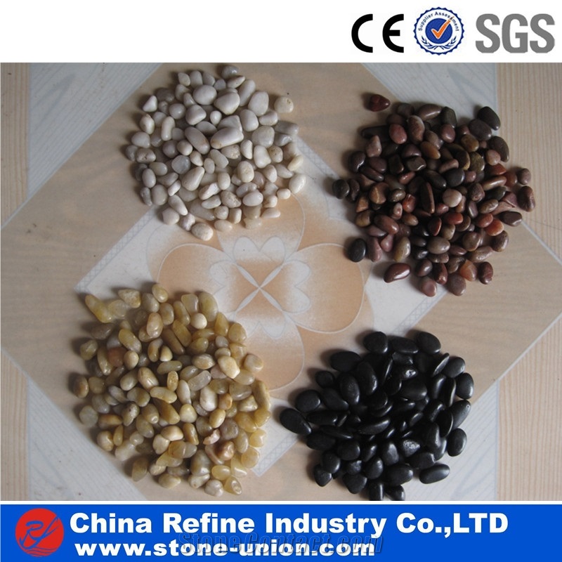 China Manufacturer Mixed Color River Stone